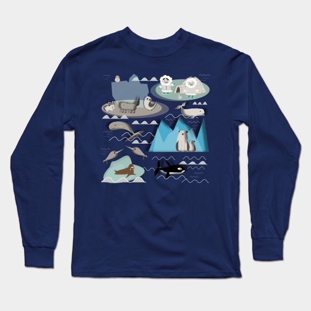 arctic animals Long Sleeve T-Shirt by bruxamagica